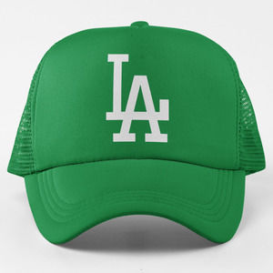 NEW Los Angeles Dodgers St Patricks Foam Trucker Snapback Hat GREEN